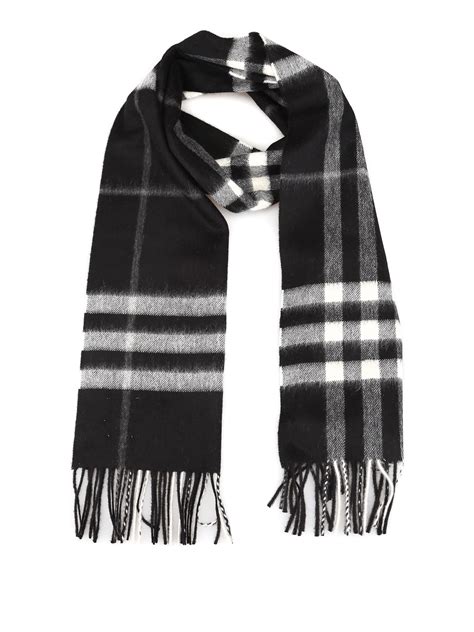 burberry black and white check scarf|Burberry Check scarf men.